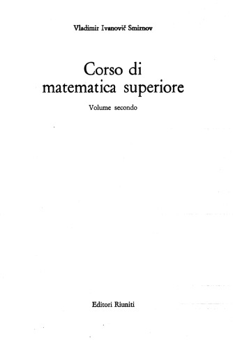 Corso di matematica superiore