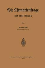Die Ostmarkenfrage und ihre Lösung