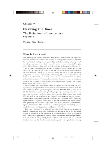 Drawing the lines The limitations of intercultural ekphrasis
