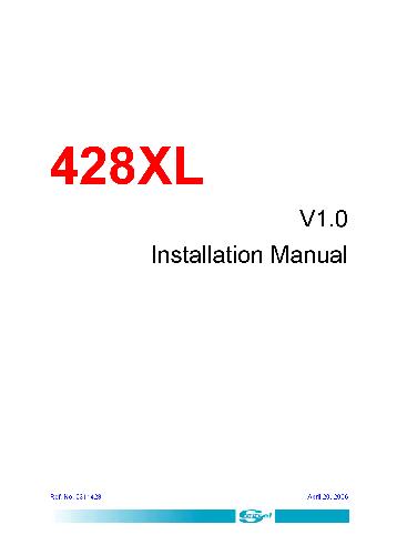 Sercel 428XL manuals - en428install