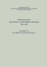 Briefwechsel zwischen Franz Delitzsch und Wolf Wilhelm Graf Baudissin: 1866–1890