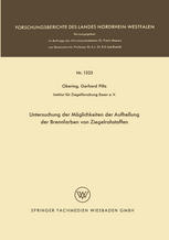 Untersuchung der Möglichkeiten der Aufhellung der Brennfarben von Ziegelrohstoffen