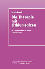 Die Therapie mit Lithiumsalzen: Ein Kompendium für die Praxis