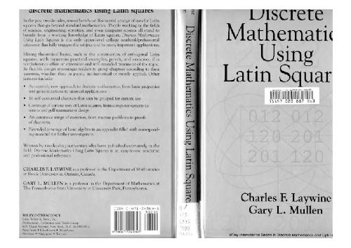 Discrete Mathematics Using Latin Squares