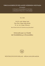 Untersuchungen zur Kinetik der Karbidbildung in Chromstählen