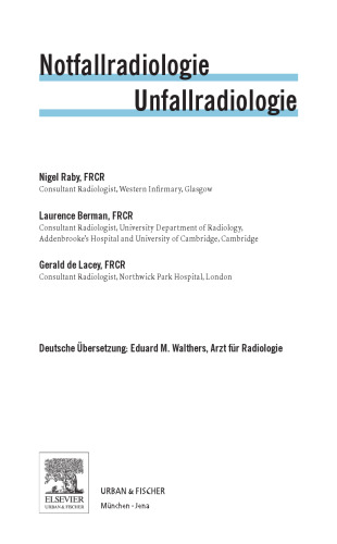 Notfallradiologie, Unfallradiologie