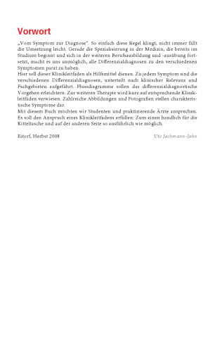 Klinikleitfaden Leitsymptome, Differenzialdiagnosen