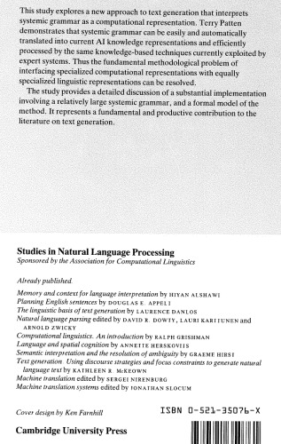 Systemic Text Generation as Problem Solving