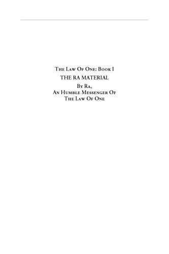 The Ra Material: An Ancient Astronaut Speaks