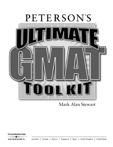 Ultimate GMAT Tool Kit: With CD-ROM; The Ultimate GMAT Advantage