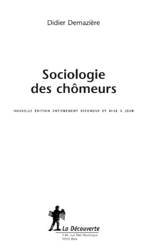 Sociologie des chômeurs