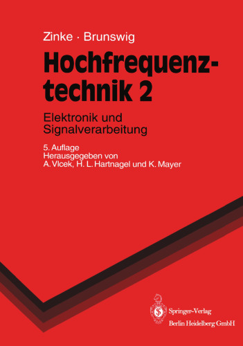 Hochfrequenztechnik: Elektronik und Signalverarbeitung