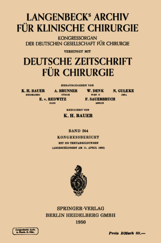 Verhandlungen der Deutschen Gesellschaft für Chirurgie