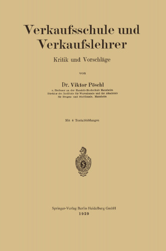 Verkaufsschule und Verkaufslehrer: Kritik und Vorschläge