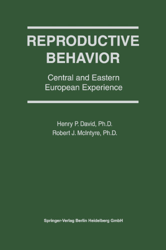 Reproductive Behavior: Central and Eastern European Experience