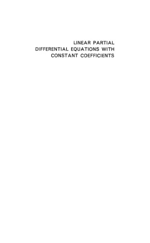 Linear Partial Differential Equations with Constant Coefficients
