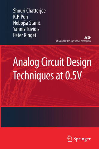 Analog Circuit Design Techniques at 0.5 V