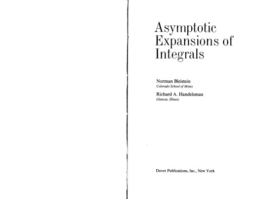Asymptotic Expansions of Integrals