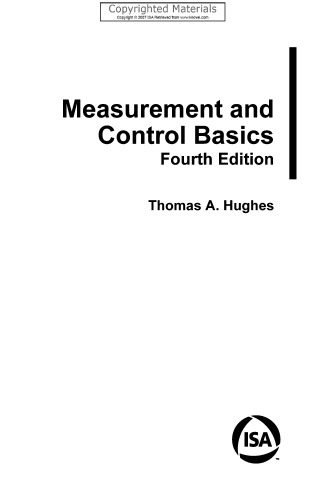 Measurement and Control Basics (4th Edition)