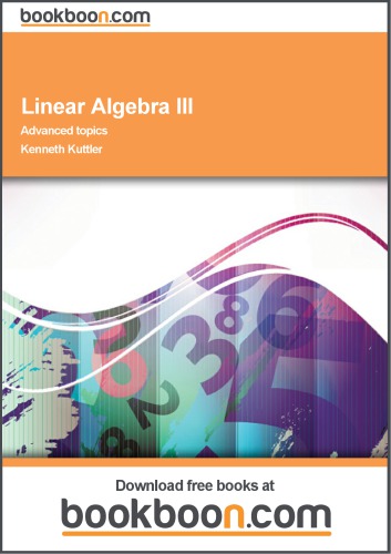 Linear Algebra III