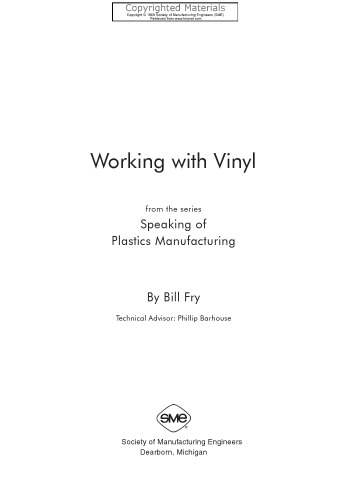 Speaking of plastics manufacturing