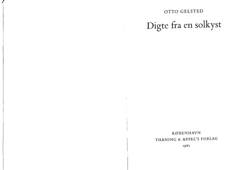 Digte fra en solkyst