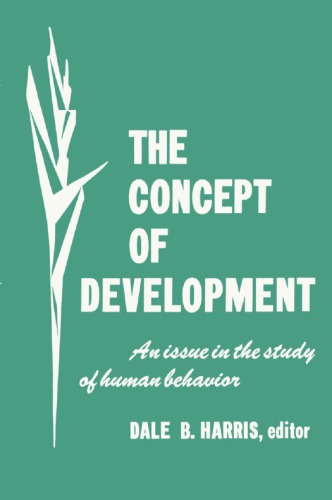 Concept of Development An Issue in the Study of Human Behavior