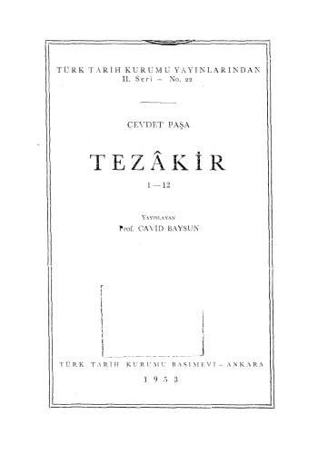 Tezâkir 1-12