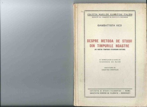 Despre metoda de studii din timpurile noastre
