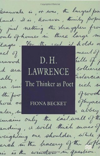 D H Lawrence: The Thinker as Poet