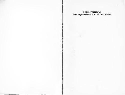 Практикум по органической химии: