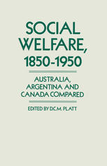 Social Welfare 1850–1950: Australia, Argentina and Canada Compared