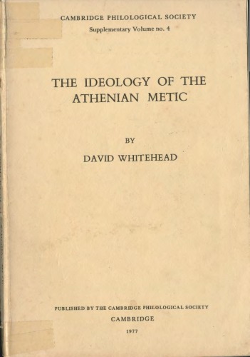 The Ideology of the Athenian Metic