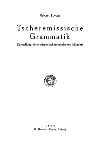 Tscheremissische Grammatik