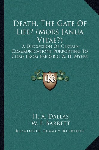 Death, The Gate Of Life?