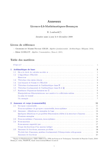 Anneaux: Licence-L3-Mathématiques-Besancon