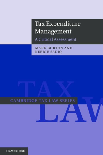 Tax Expenditure Management: A Critical Assessment