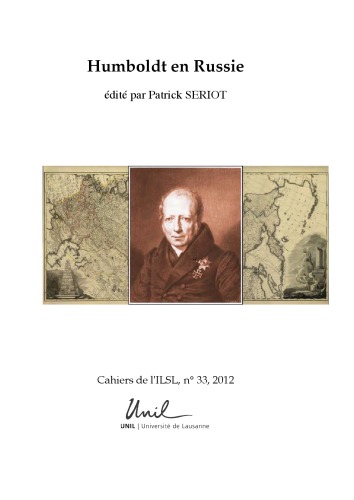 Cahiers de l’ ILSL n° 33 : Humboldt en Russie