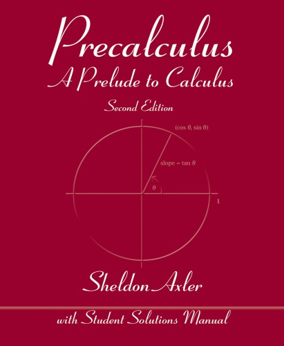 Precalculus A Prelude to Calculus,