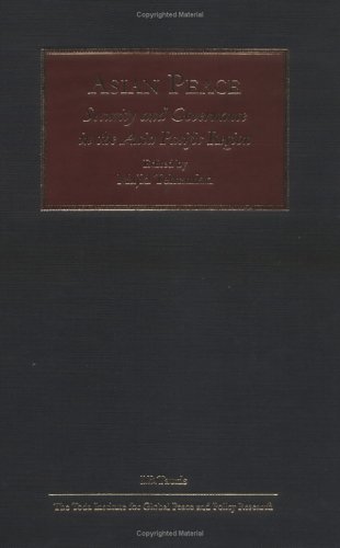 Asian Peace: Security and Governance in the Asia Pacific Region