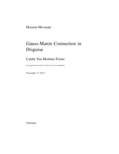 Gauss-Manin Connection in Disguise