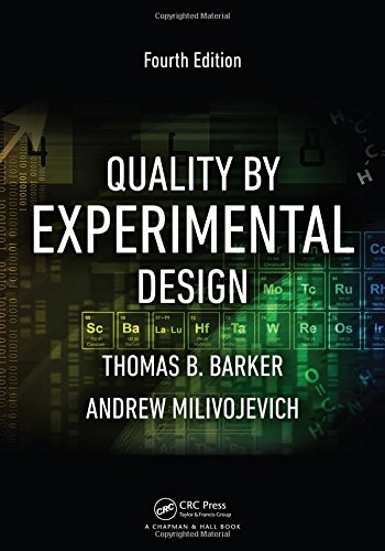 Quality by Experimental Design, Fourth Edition