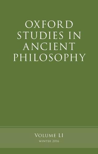 Oxford Studies in Ancient Philosophy, Volume LI
