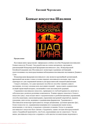 Боевые искусства Шаолиня