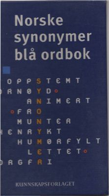 Norske synonymer blå ordbok Синий словарь синонимов норвежского языка