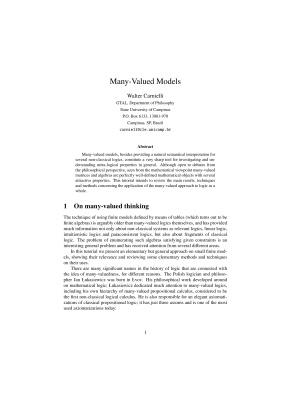 Many-Valued Models