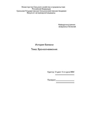 Бронхопневмония