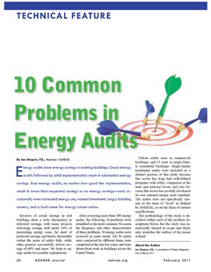10 Common Problems in Energy Audits