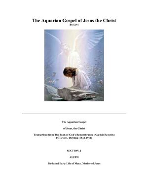 The Aquarian Gospel of Jesus the Christ