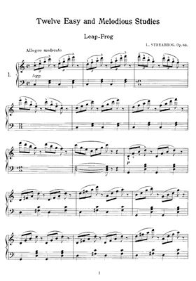 Twelve Easy and Melodious Studies